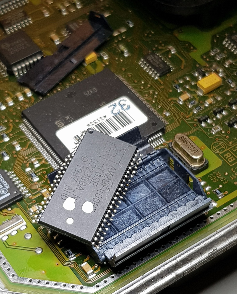 Micro soldering done on iphone
